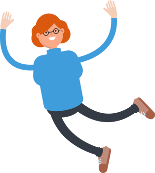 Woman Character Relaxing and Jumping png
