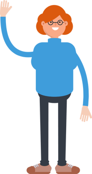 Woman Character Greeting png