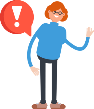 Woman Character and Error Sign png