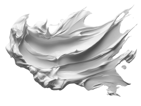 smooth, flowing texture of white paint creates artistic splash effect png