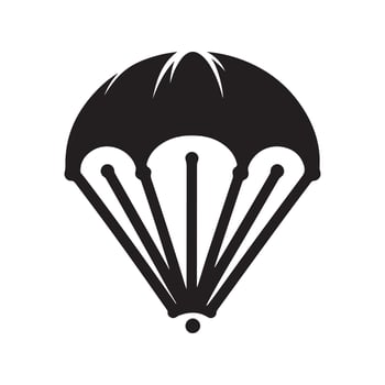 Parachute Silhouette High Resolution vector