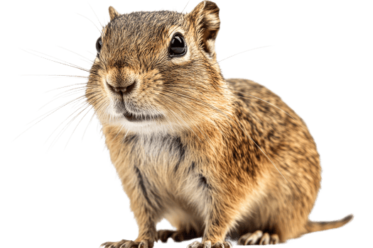 A small mammal sits upright with a curious expression png