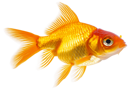 Goldfish swimming gracefully with vibrant colors png