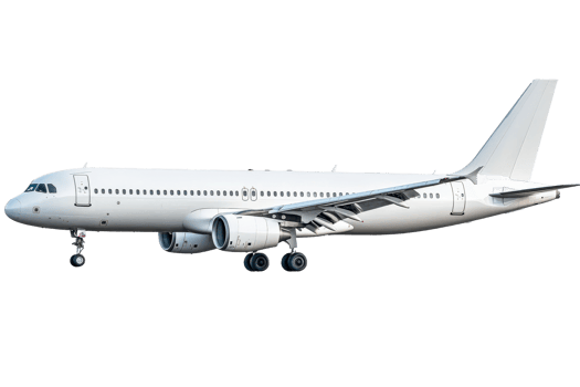 Airplane on transparent background ready for custom design png