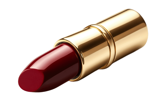Luxurious red lipstick on transparent background png