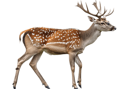 Majestic deer walking gracefully in nature png