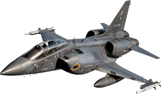 Jet soaring with precision in the sky png