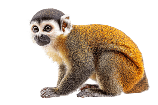 Colorful monkey on a clear background png