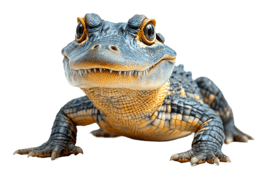Colorful reptile on a clear background png