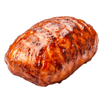 Juicy Barbecue Glazed Meatloaf Freshly Cooked and Ready to Serve png