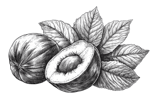 Elegant fresh figs with leaves on plain background png