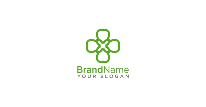 Abstract Clover Leaf Logo vector