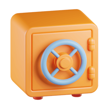 Financial Secure 3D Icon png