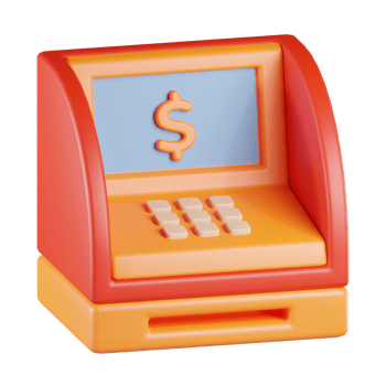 Instant Cash Machine 3D Icon png