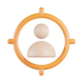 User Profile Target 3D Icon png