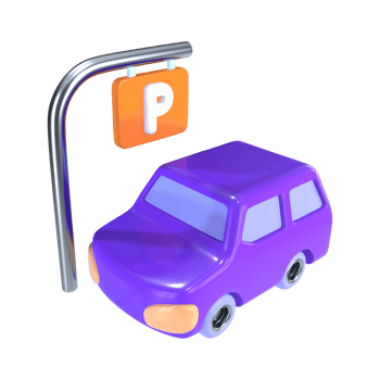 Parking Lot 3D Illustration Icon png