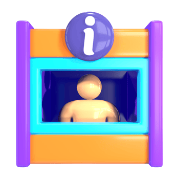 Tourist Information Center 3D Illustration Icon png