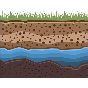 Underground river icon vector