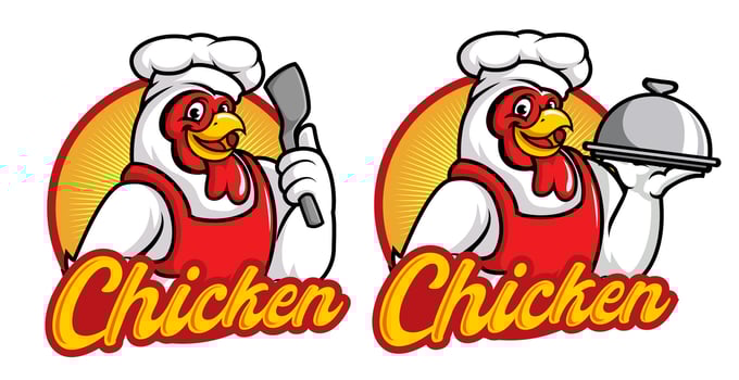 The Ultimate Chicken Cooking Mascot Logo Collection vector