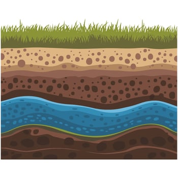 Landscape section icon vector