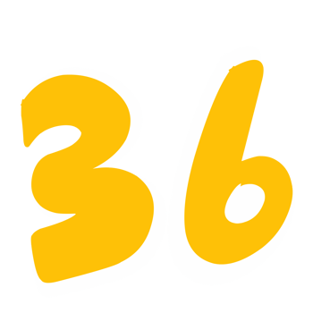 Number thirty six png
