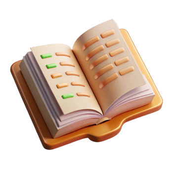 impressive traditional Open Book with Multilingual Phrases Transparent Background authentic png