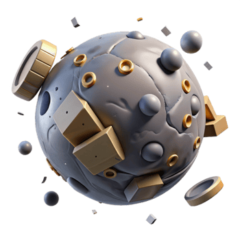 serene classic Orbital Space Debris Removal Isolated genuine png