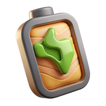 extraordinary abstract Organic Battery Charging State Cutout professional png