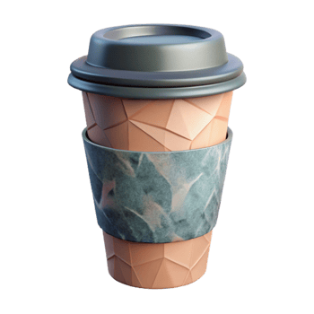 wonderful modern Paper Cup with Modern Design Isolated high quality png