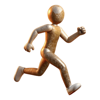 serene traditional Person Running Silhouette Cutout Fitness exclusive png