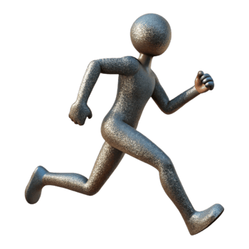 beautiful artistic Person Running Silhouette Cutout Fitness png