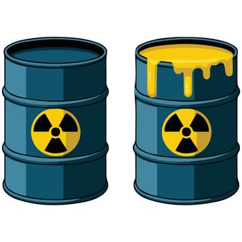 Hazardous waste icon vector