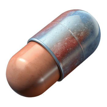 vibrant contemporary Pill Capsule White Background Isolated detailed png