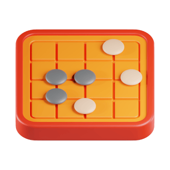 Igo Board Game 3D Icon png