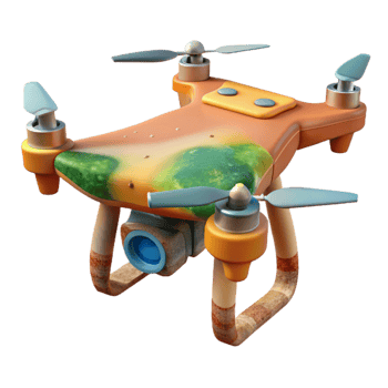 magnificent minimalist Precision Agriculture Drone Infrared Camera Isolated original png