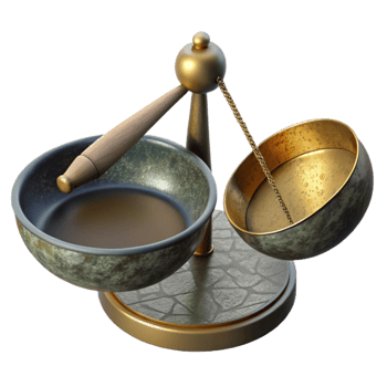 magnificent contemporary Precision Balance Pan Cutout with Sample high resolution png