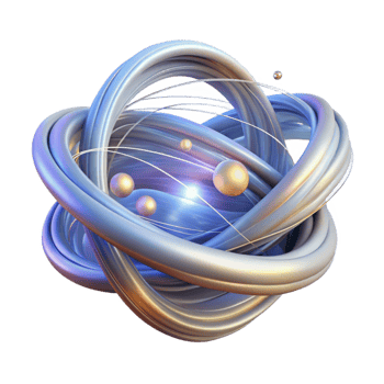 stunning minimalist Quantum Entanglement Light Trails Isolated detailed png
