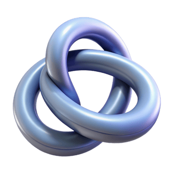 wonderful vintage Quantum Entanglement Symbol Interlocking Rings Transparent Background png