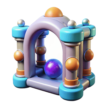 stunning artistic Quantum Gate Function Visualization Isolated authentic png