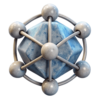 extraordinary classic Quantum Networking Technology Icon with Network Nodes exclusive png