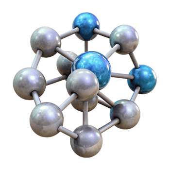impressive minimalist Quantum Simulation Chemical Reaction Isolated original png