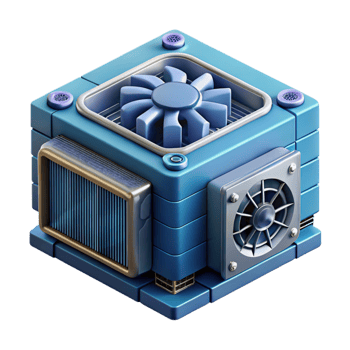 magnificent creative Quantum Supercomputer Cooling System Cutout professional png
