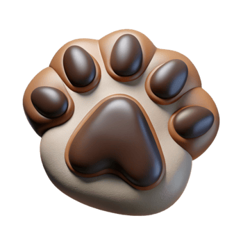 elegant rustic Raccoon Paw Print Isolated Detailed Texture authentic png