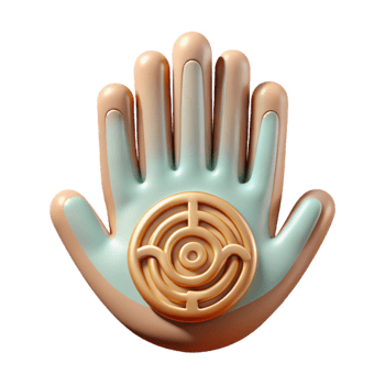 extraordinary classic Reiki Hand Symbols Cutout on Transparent Background detailed png