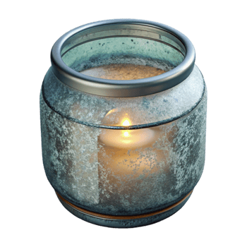beautiful classic Repurposed Glass Jar Candle Holder Transparent Background original png