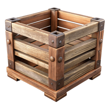 stunning traditional Repurposed Wooden Crate Side Table Isolated Element premium png