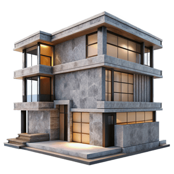 elegant modern Residential Building Design Modern Style Transparent png