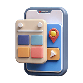 beautiful minimalist Responsive Design Mobile Interface Cutout high resolution png