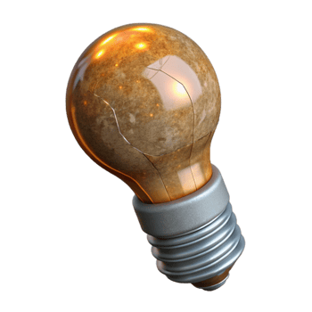 extraordinary classic Retro Light Bulb Filament Visible Isolated genuine png