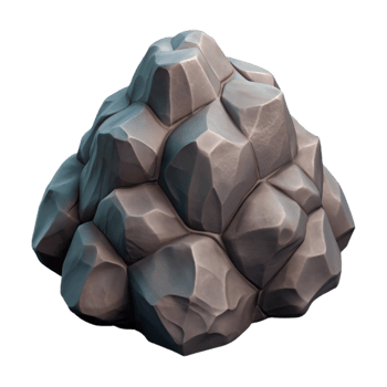 elegant rustic Rock Formation Transparent Background Isolated Element high quality png